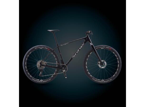 27/28 Psycholeggera XTR Di2 (7,75 kg) 9-45T og 38T, stiv gaffel, karbonhjul 