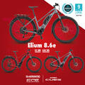24/25 ELIUM 8.6E CRAZY GREY XXL 22&quot; Cues, Komplett utstyrt og 630WH batteri